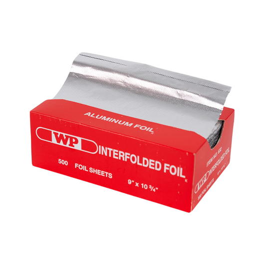 Western Plastics® Interfolded Foil Sheets – 9" x 10 3/4", Silver