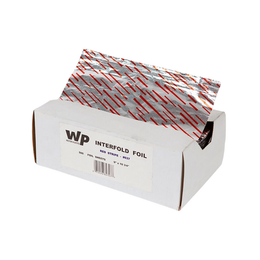Western Plastics® Interfolded Foil Sheets – 9" x 10 3/4", Red Stripe