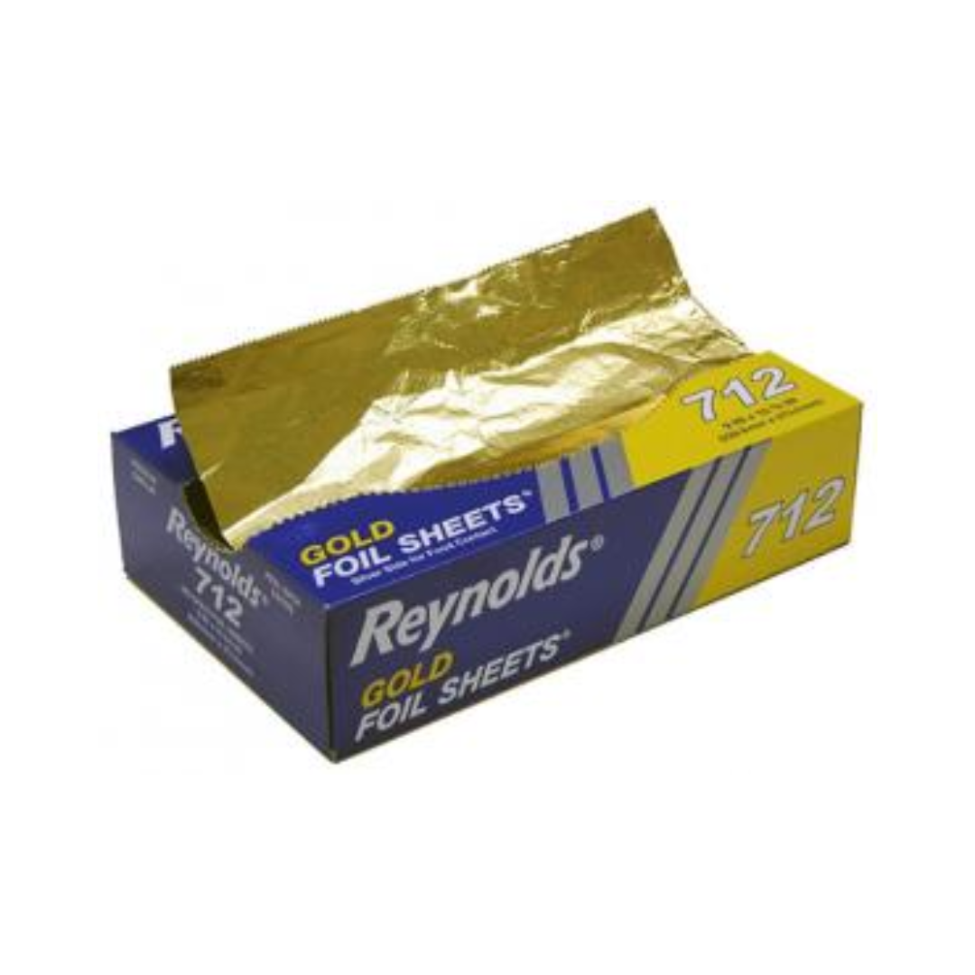 Reynolds® Interfolded Aluminum Foil Sheets – 9" & 12", Silver & Gold, Multiple Pack Sizes