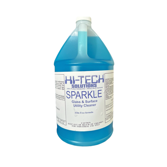 Hi Tech® Sparkle Glass Cleaner RTU – Ready-to-Use, Streak-Free, Gallon