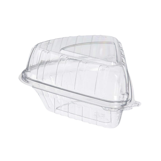Dart® ClearSeal® OPS Plastic Pie Wedge Container – 5" x 6", Clear