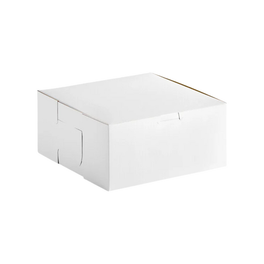 Southern Champion® Non-Window White Bakery Boxes – Lock Corner, Tuck-Top, Clay-Coated Kraft
