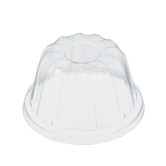 Dart® 12 oz. OPS Plastic High Dome Lid - Clear