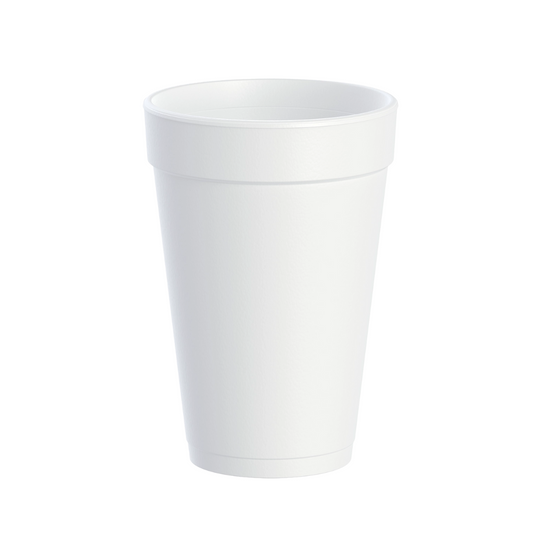 Dart® J Cup® Insulated Foam Cups – 16 oz, White