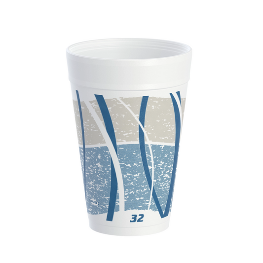 Dart® Impulse® Foam Cups – 32 oz, Color Coded