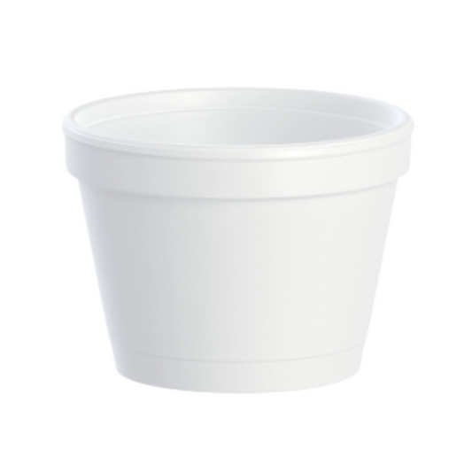 Dart® J Cup® Insulated EPS Foam Food Containers – White, 4 oz to 32 oz