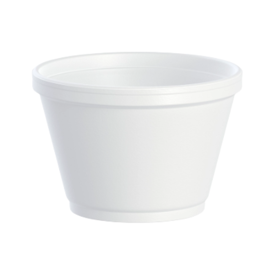 Dart® J Cup® Insulated EPS Foam Food Containers – White, 4 oz to 32 oz