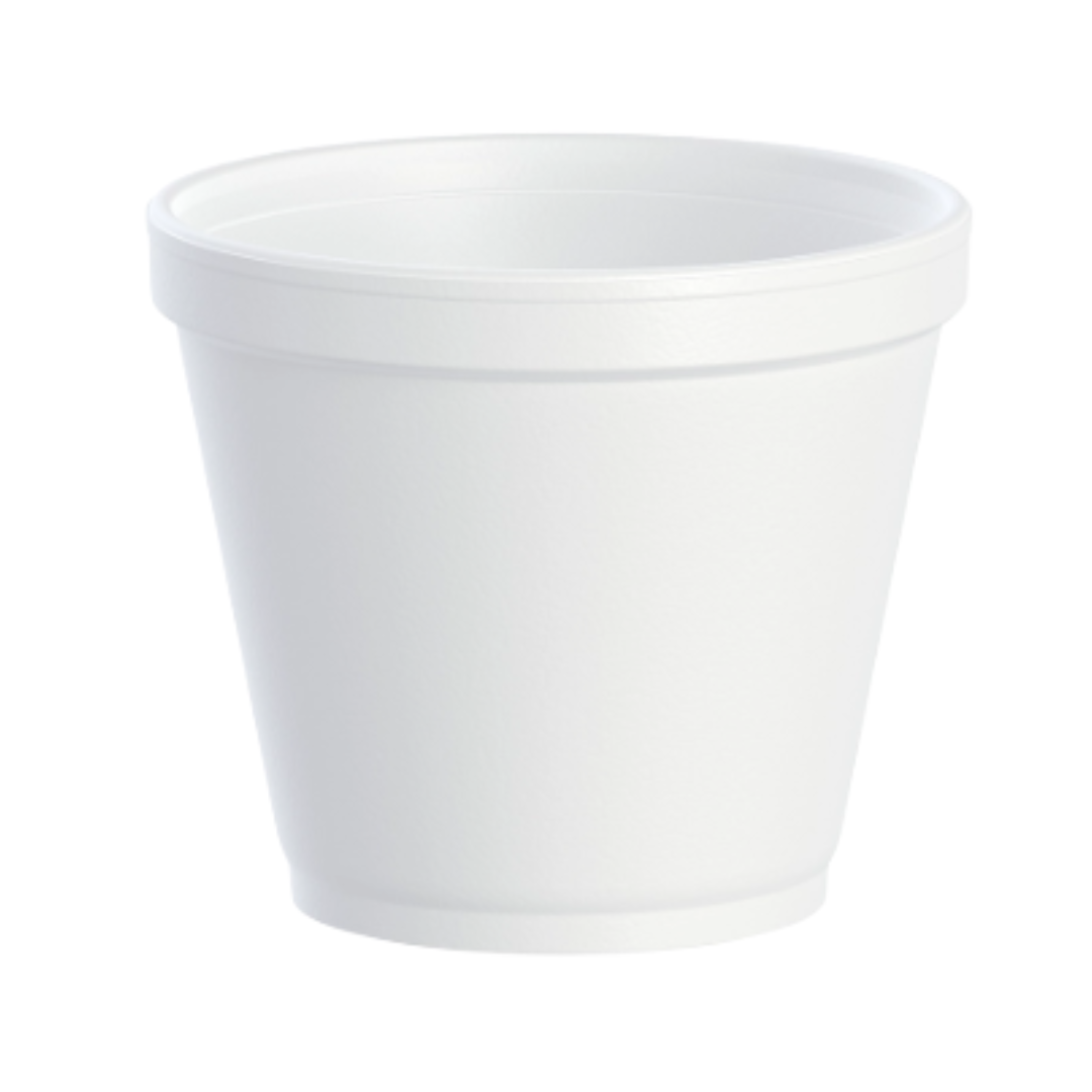 Dart® J Cup® Insulated EPS Foam Food Containers – White, 4 oz to 32 oz