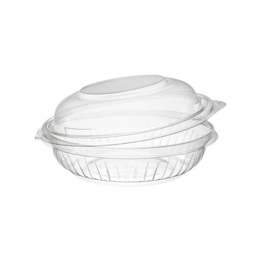 Dart® PresentaBowl™ Clear Hinged Bowls – Dome & Flat Lid, 8 oz to 24 oz