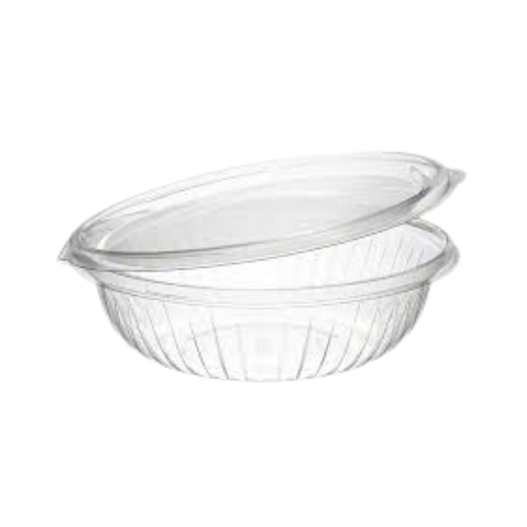 Dart® PresentaBowl™ Clear Hinged Bowls – Dome & Flat Lid, 8 oz to 24 oz