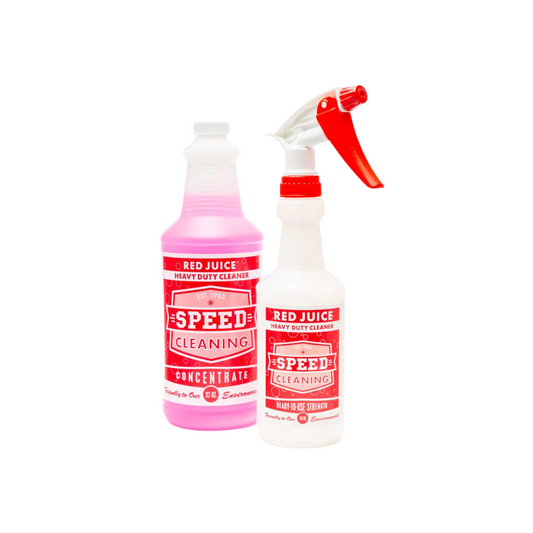 Speed Cleaning™ Red Juice Concentrate – 32 oz Mixing Bottle
