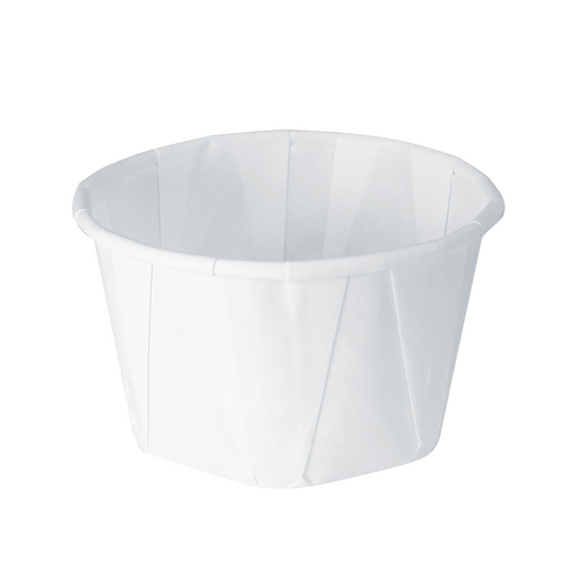 Solo® Treated Paper Soufflé Cup – 3.25 oz., White