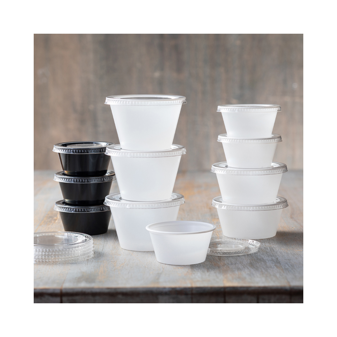Pactiv® Portion Cups & Lids – Translucent & Clear Options