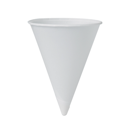 Solo® Bare® Eco-Forward® Cone Water Cups – Treated Paper, 4 oz to 8 oz