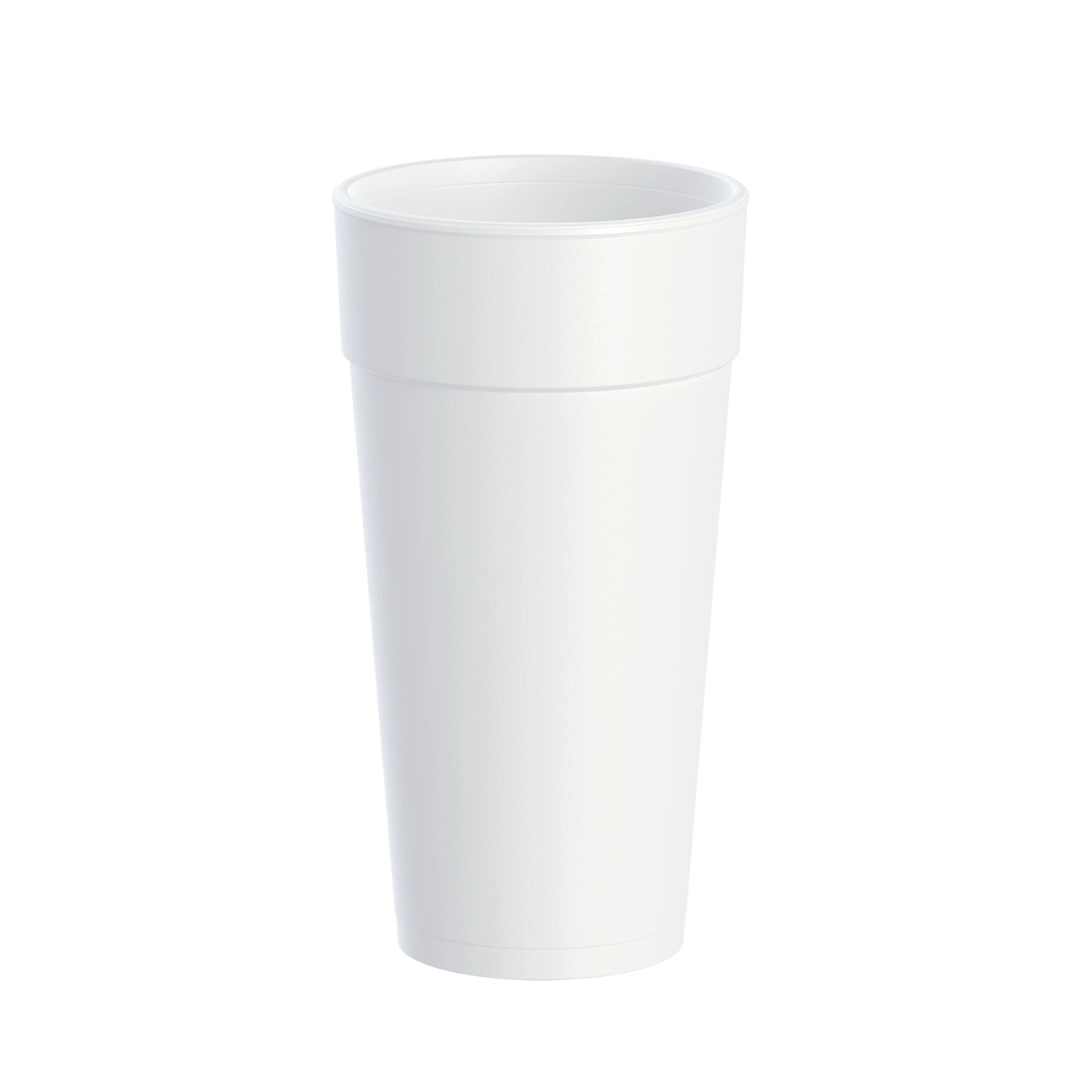 Dart® J Cup® Insulated EPS Foam Cups – 4 oz to 32 oz, White