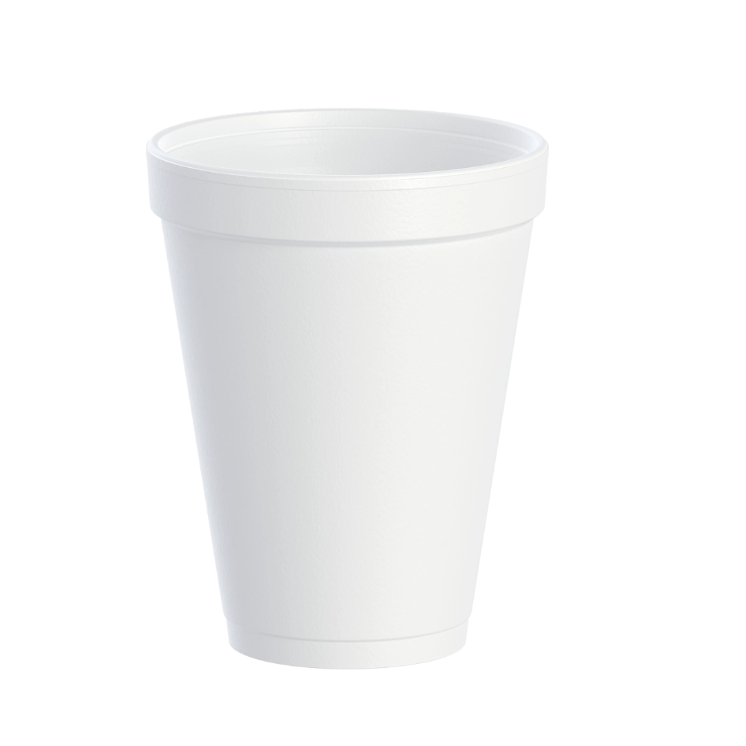 Dart® J Cup® Insulated EPS Foam Cups – 4 oz to 32 oz, White