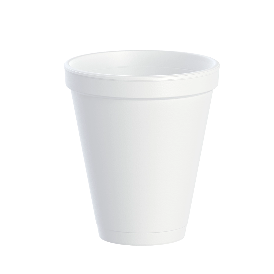 Dart® J Cup® Insulated EPS Foam Cups – 4 oz to 32 oz, White