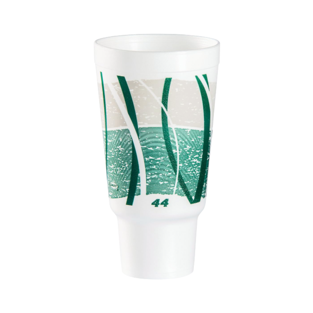 Dart® Impulse® Foam Cups – Color-Coded Sizes for Hot & Cold Drinks, 8 oz to 44 oz