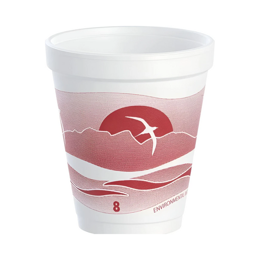 Dart® Horizon® Foam Cups – Color-Coded Insulated, 8 oz to 44 oz