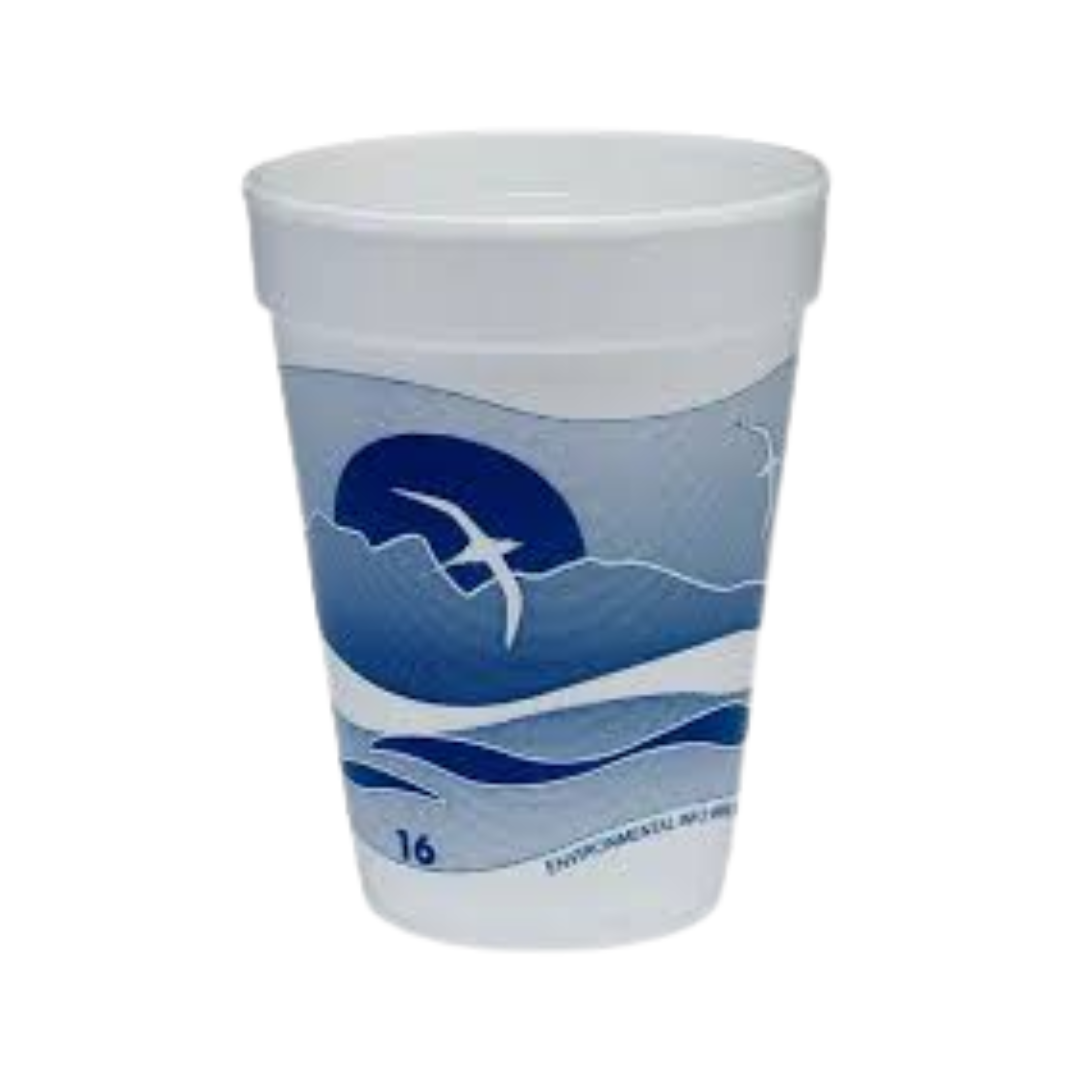 Dart® Horizon® Foam Cups – Color-Coded Insulated, 8 oz to 44 oz
