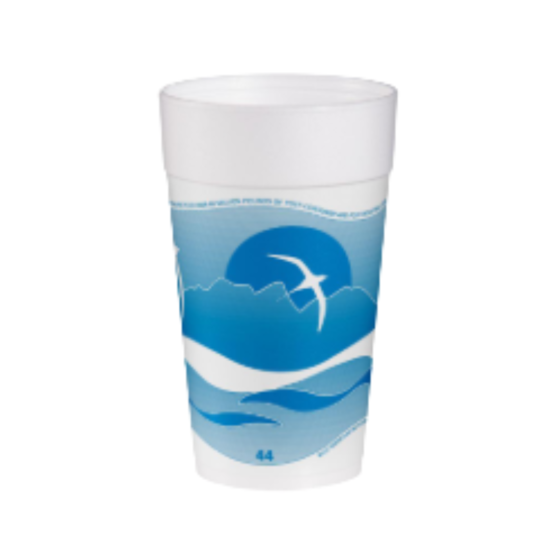 Dart® Horizon® Foam Cups – Color-Coded Insulated, 8 oz to 44 oz