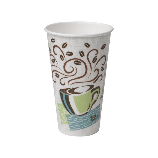 Dixie® PerfecTouch™ Coffee Haze Paper Hot Cup – 16 oz