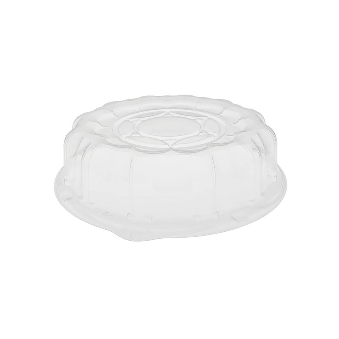 Pactiv SmartLock® Caterware® Flat Trays & Dome Lids – Black & Clear, 12", 16" & 18"