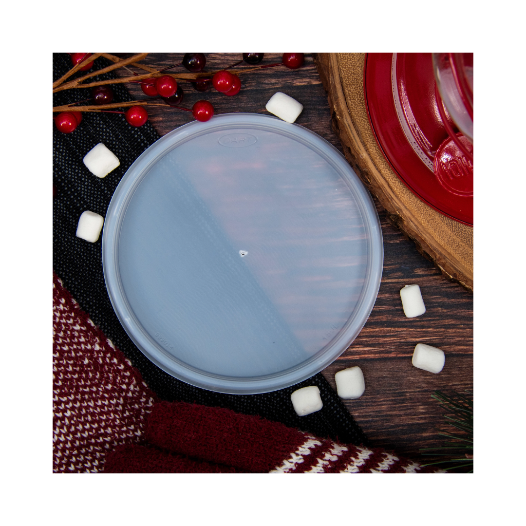 Dart®  48 oz. HIPS Plastic Vented Lid – Translucent