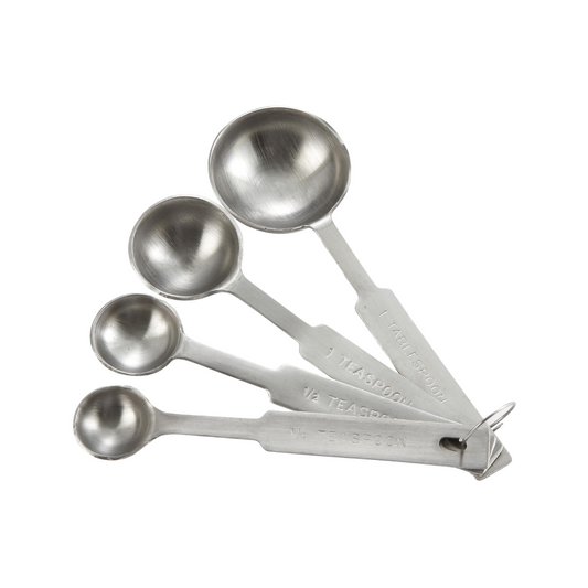 Winco® Deluxe 4-Piece Stainless Steel Measuring Spoon Set