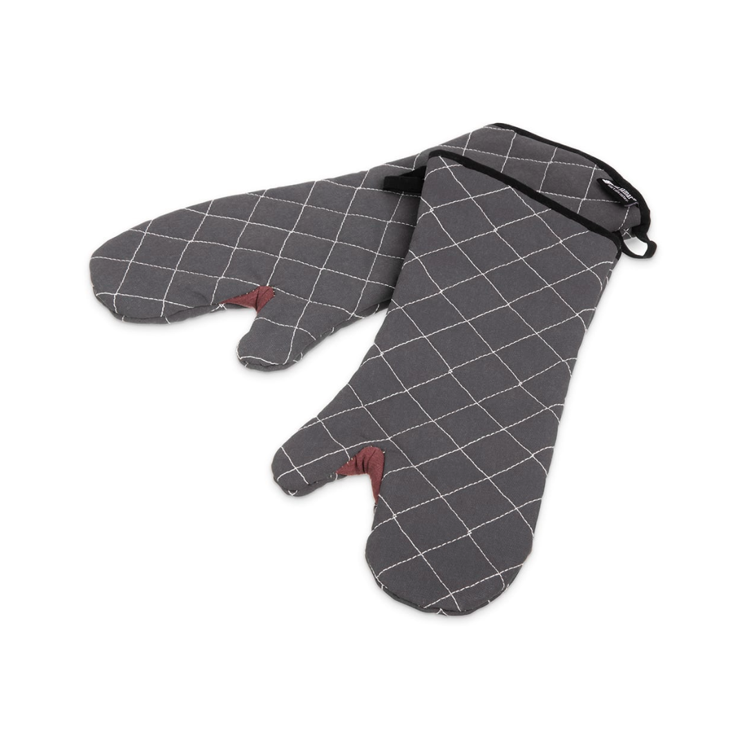 BVT BestGuard™ Oven Mitts – 17", Black & Tan