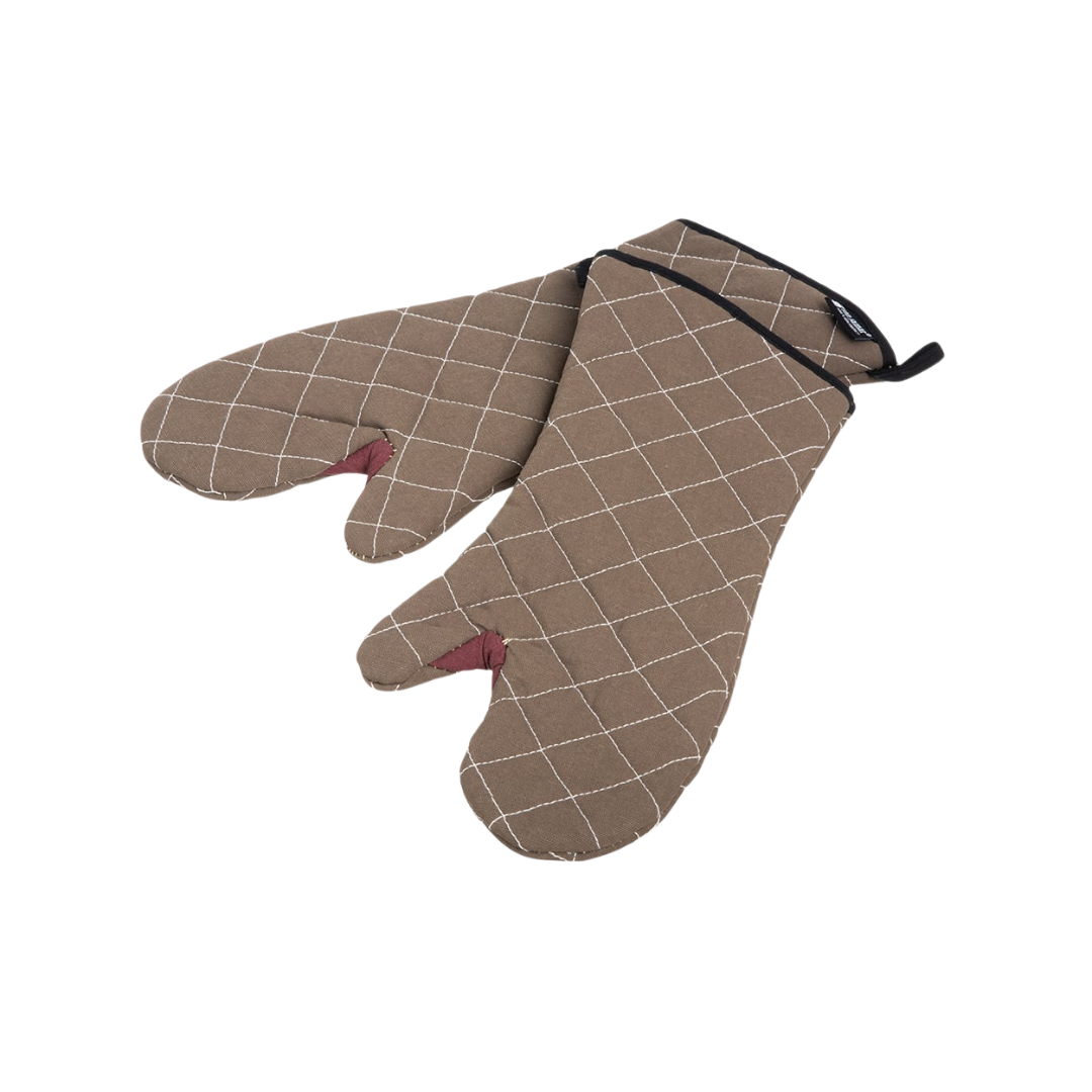 BVT BestGuard™ Oven Mitts – 17", Black & Tan