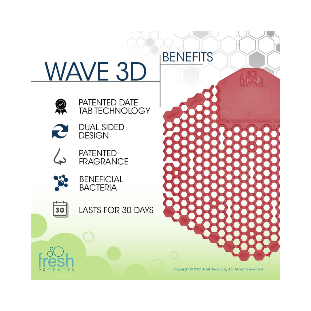 Fresh Wave® 3D Urinal Screen – Spiced Apple, 30-Day Protection