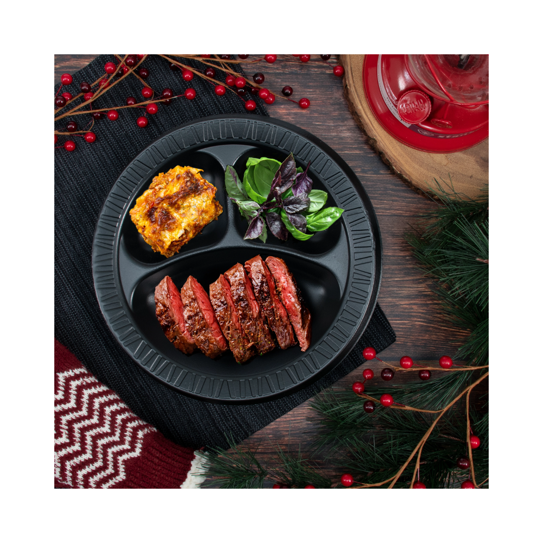 Dart® Quiet Classic® Laminated Foam Dinnerware – Black, 6" to 10¼", Plates & Platters