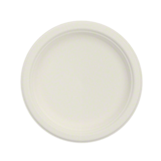 Bare® by Solo® Eco-Forward® Sugarcane Round Plate – 6", Ivory