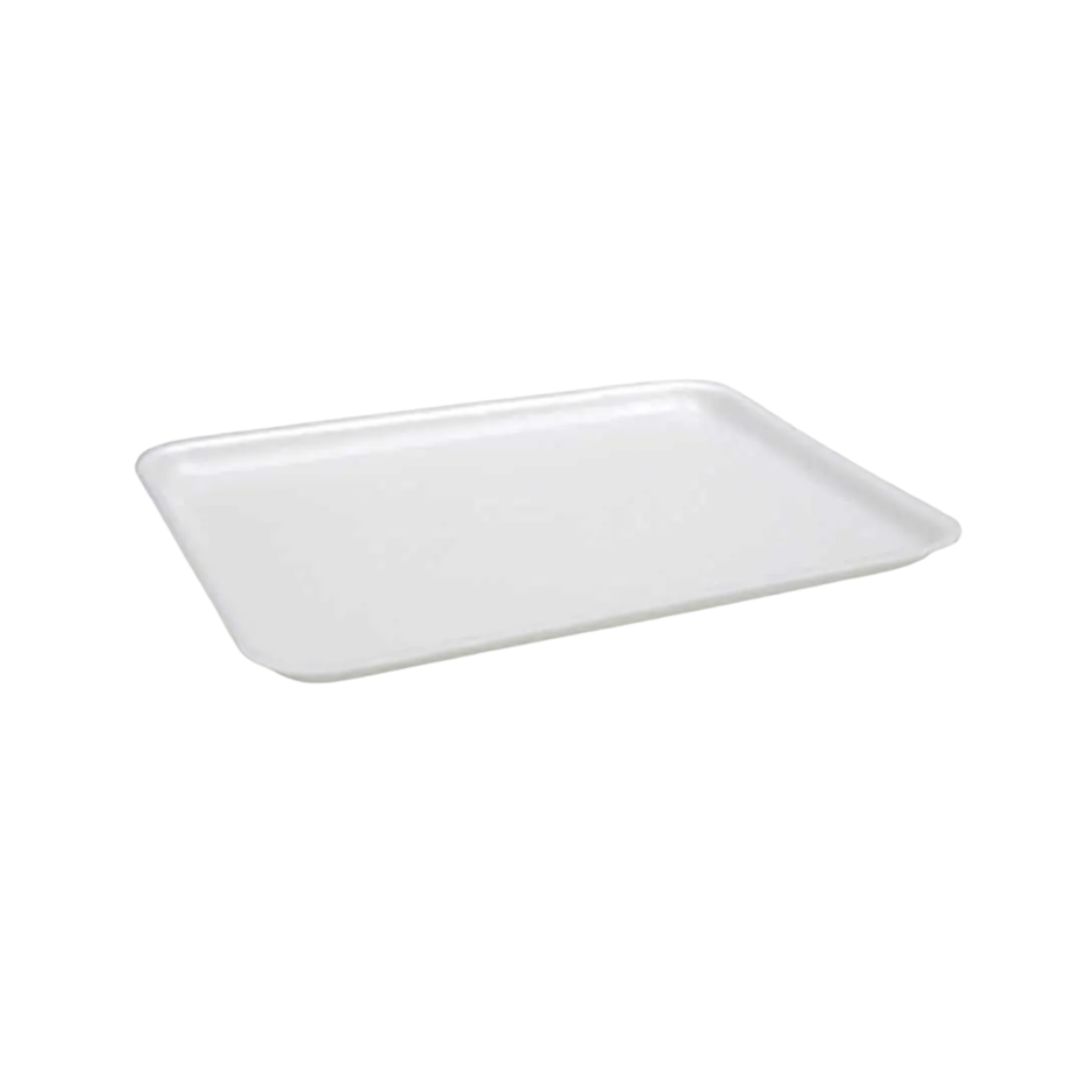 Pactiv® 12S Supermarket Tray – White, 11" x 9" x 0.65"