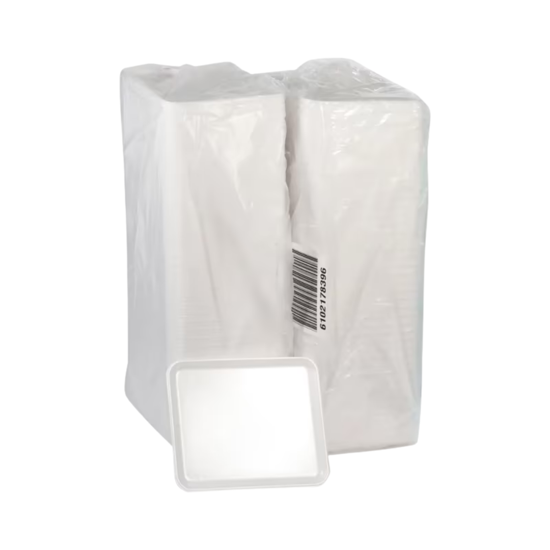 Pactiv® 12S Supermarket Tray – White, 11" x 9" x 0.65"