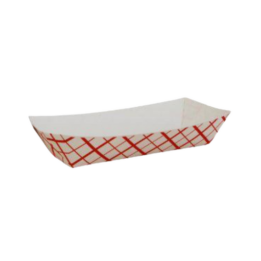 SQP® 7" Hot Dog Tray - Red Plain