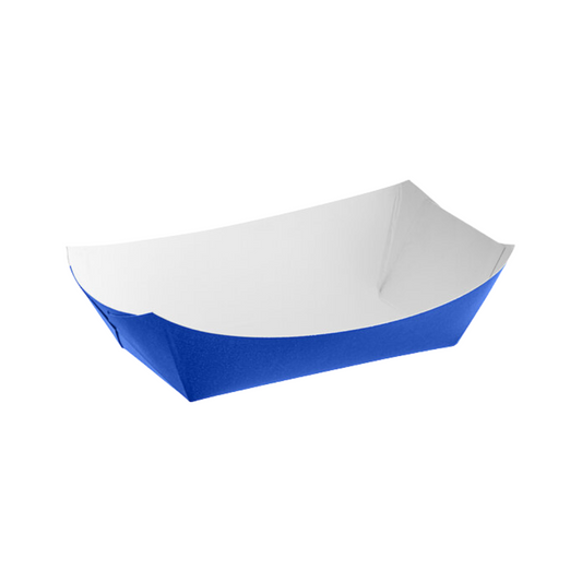 SQP® Solid Color Food Trays – #50, Blue & Red