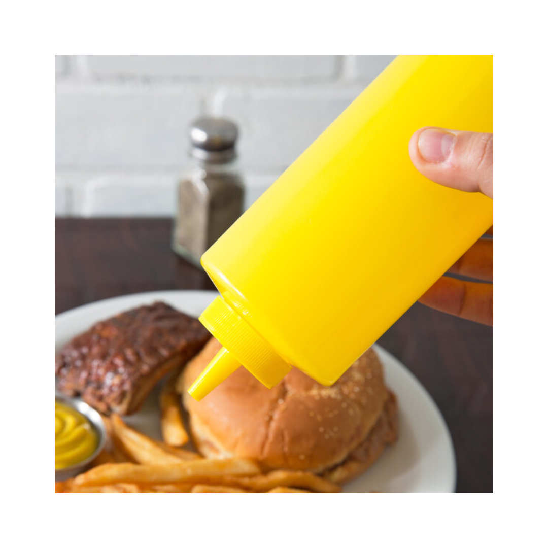 Winco® Squeeze Bottle – 24 oz, Yellow