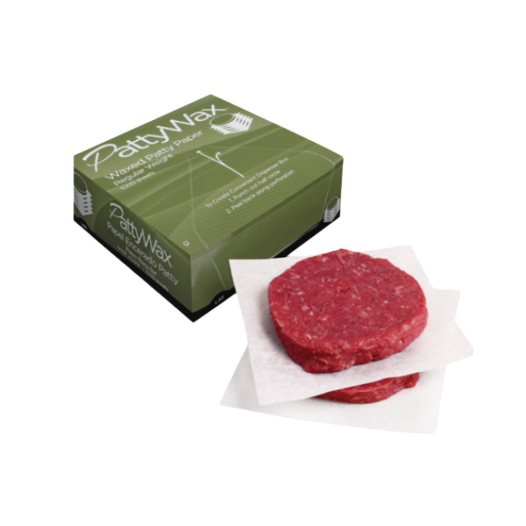 Bagcraft® PattyWax® Waxed Patty Paper – 5 1/2" x 5 1/2", Regular