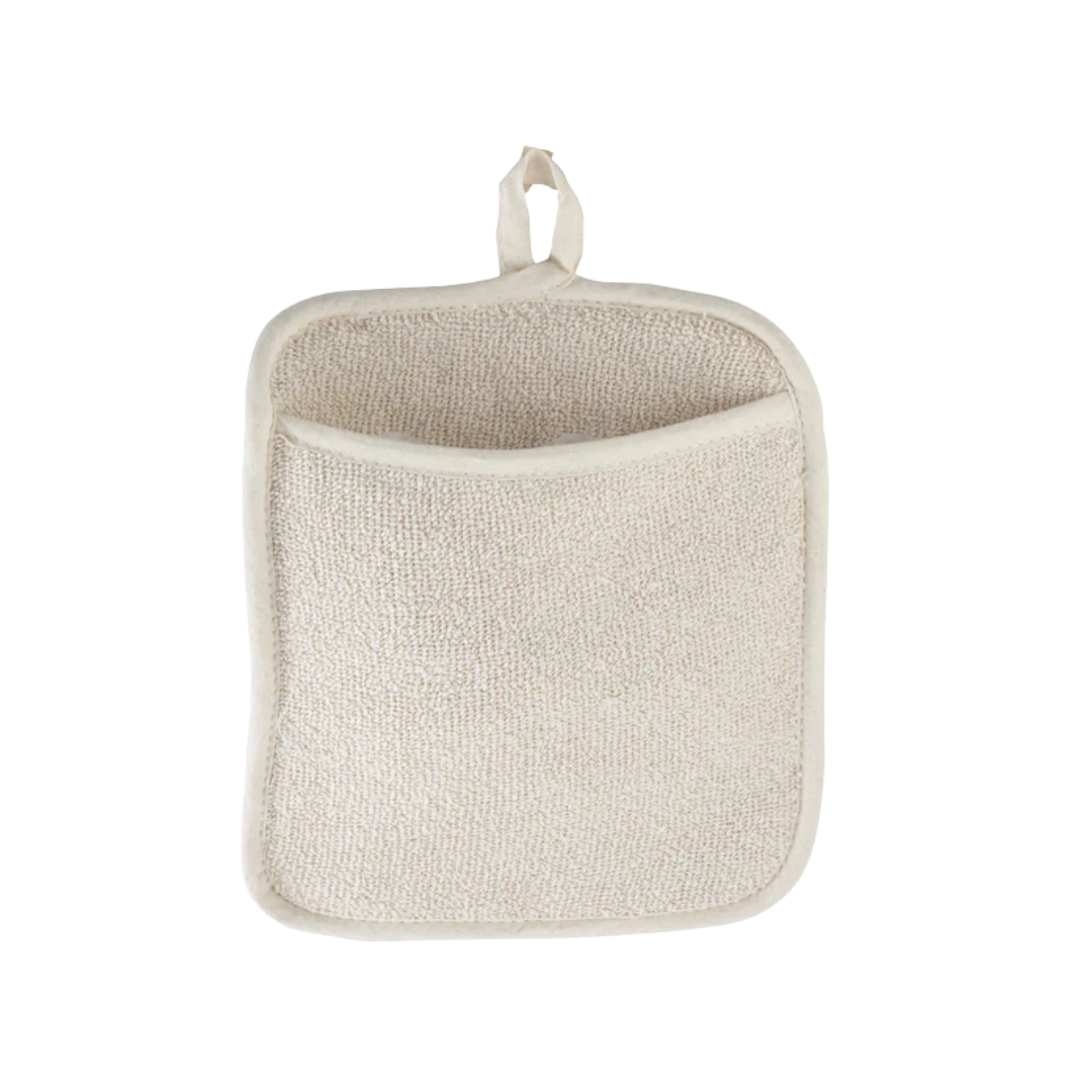 Winco® Ivory Terrycloth Pot Holder w/ Pocket – 8.5" x 9.5"