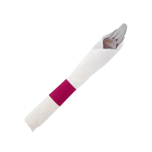 Royal® Napkin Bands – Burgundy, 1.5" x 4.25", Bond Paper