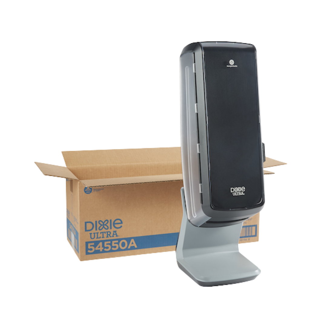 Dixie® Ultra™ Tower Interfold Napkin Dispenser – Black, Holds 1000 Napkins