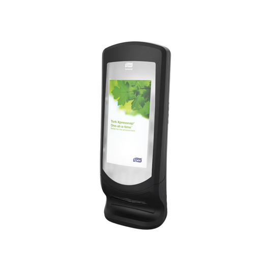 Tork® Signature Xpressnap® Stand Napkin Dispenser – Black, N4 System, 24.5" × 9.3" × 9.3"