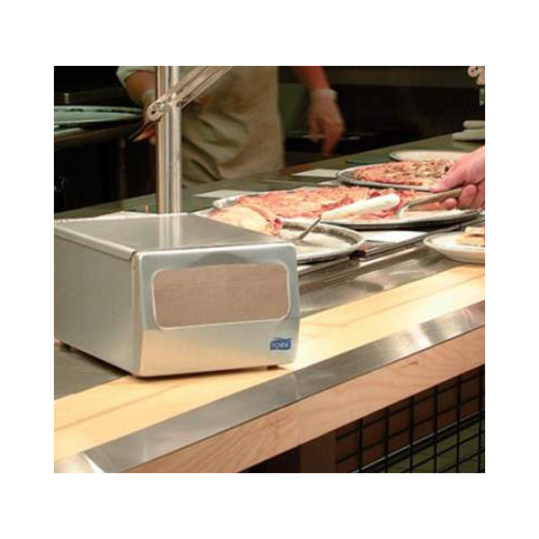 Tork® Napkin Cabinet Dispenser – Brushed Steel, N7 System, 11.8" × 7.6" × 5.6"