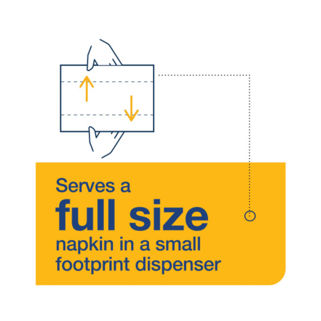 Tork® Xpressnap Fit® Natural Dispenser Napkin – 6.5" x 8.39", N14 System, 2-Ply, Holds 4,320 Napkins