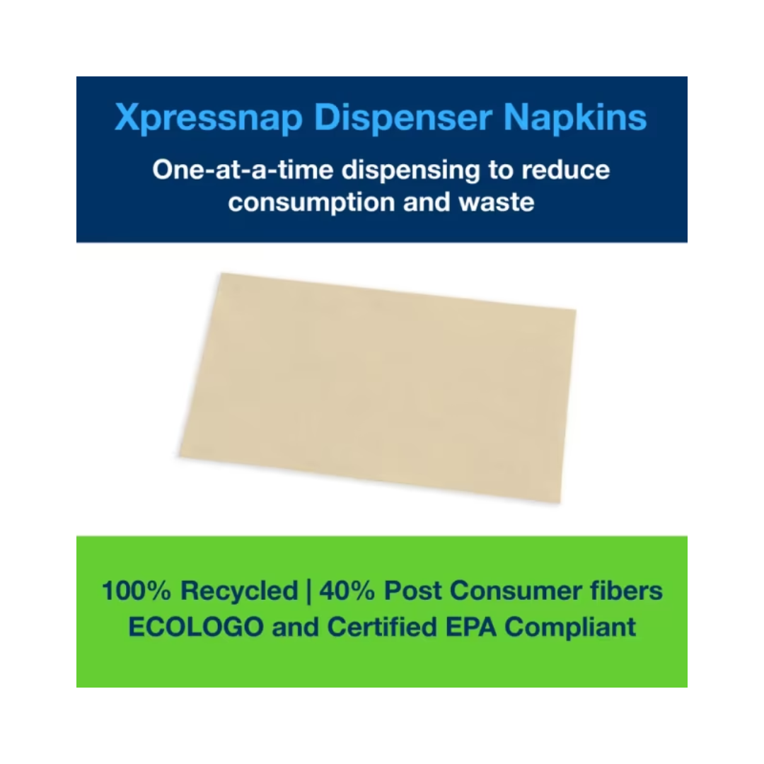 Tork® Xpressnap® Universal Interfold Dispenser Napkin – 8.5" x 13", Natural, N4 System – 6,000 Napkins