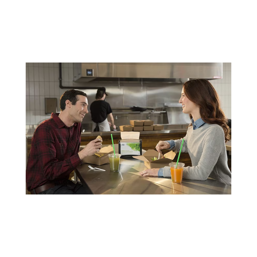 Tork® Xpressnap® Advanced Interfold Dispenser Napkin – 8.5" x 13", White, N4 System – 6,000 Napkins