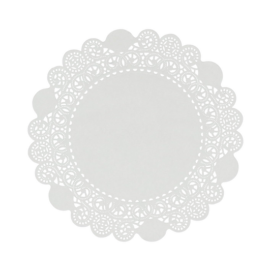 AmerCareRoyal® Lace Doilies – 18", White