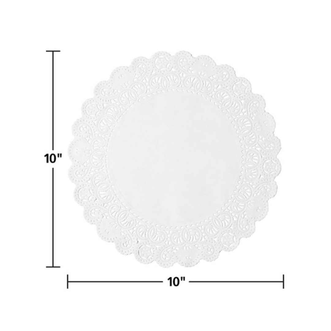 Hoffmaster® French Lace Doily – 10", White Paper
